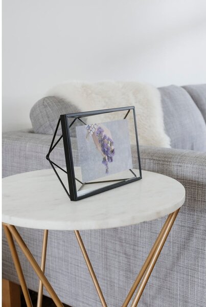 Czarna metalowa ramka stojąca/ścienna 20x15 cm Prisma – Umbra