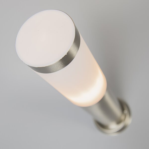 Lampa zewnętrzna stal 45cm IP44 z klinem i mufą kablową - Rox