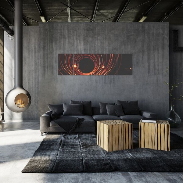 Obraz abstrakcyjnych linii (170x50 cm)