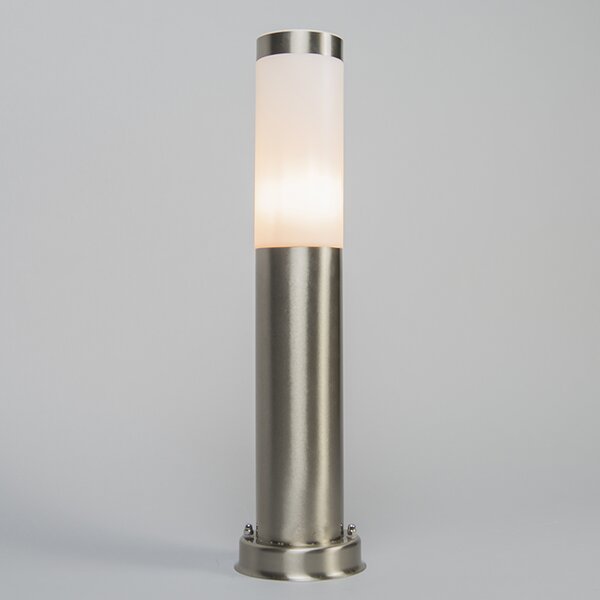 Lampa zewnętrzna stal 45cm IP44 z klinem i mufą kablową - Rox