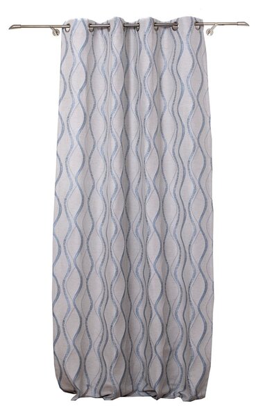 Żółto-niebieska zasłona 140x245 cm Arcade – Mendola Fabrics