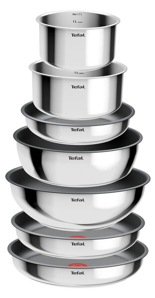 Zestaw garnków aluminiowych 15 szt. INGENIO Cook Eat L881SF04 – Tefal