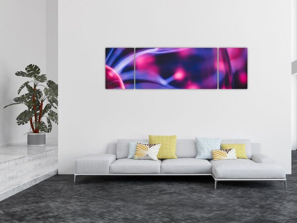 Abstrakcyjny fioletowy obraz (170x50 cm)