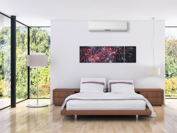 Obraz fajerwerków (170x50 cm)