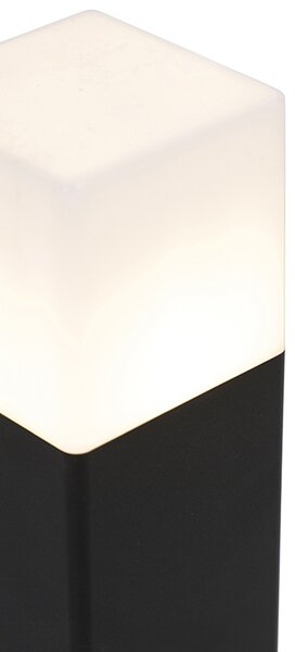 Lampa ogrodowa na kołek czarna z opalem 30 cm kołek i kabel - Denmark