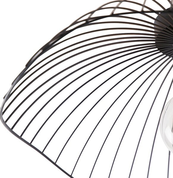 Designerska lampa sufitowa czarna 50 cm - Pua