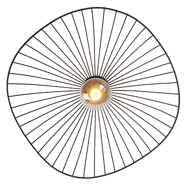 Designerska lampa sufitowa czarna 50 cm - Pua