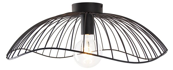 Designerska lampa sufitowa czarna 50 cm - Pua