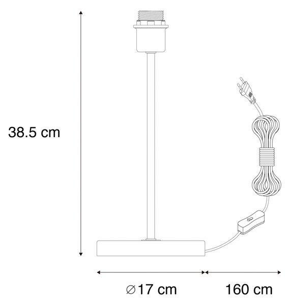 Klasyczna lampa stołowa mosiężna - Kaso