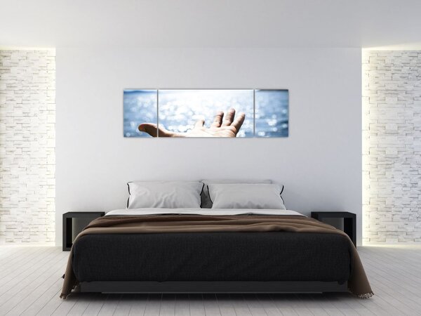 Obraz otwartej dłoni (170x50 cm)