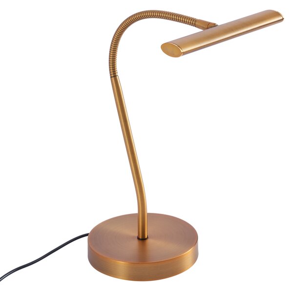 Lampa stołowa Art Deco brązowa z LED - Tableau