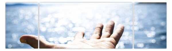 Obraz otwartej dłoni (170x50 cm)