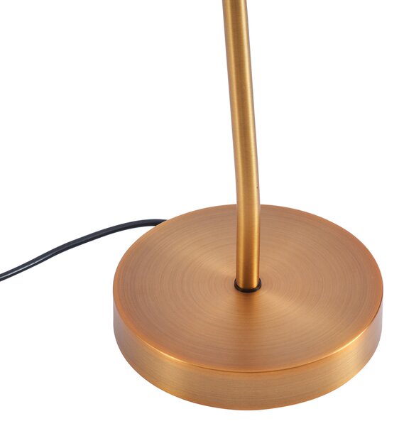 Lampa stołowa Art Deco brązowa z LED - Tableau