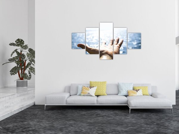 Obraz otwartej dłoni (125x70 cm)
