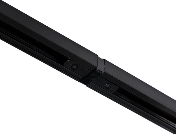 Nowoczesny system szynowy z 10 reflektorami czarny 1-fazowy - Iconic Jeana