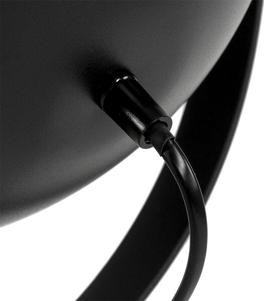 Lampa stołowa czarna ze złotem 63,3 cm, trójpodporowa, regulowana - Magnax