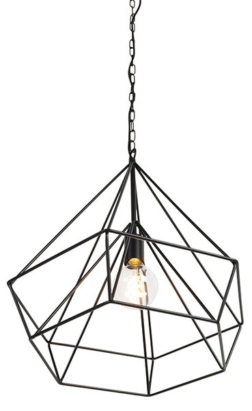 Skandynawska lampa wisząca czarna - Karkass