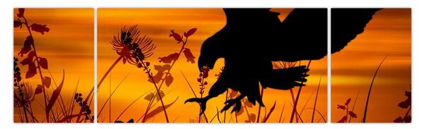 Obraz sylwetki drapieżnika (170x50 cm)
