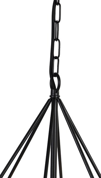 Skandynawska lampa wisząca czarna - Karkass
