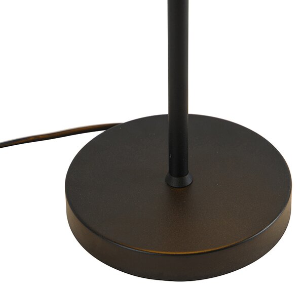 Lampa stołowa retro czarna ze złotem - Magnax
