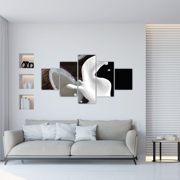 Obraz - mleko kokosowe (125x70 cm)