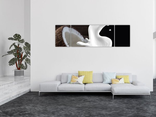Obraz - mleko kokosowe (170x50 cm)
