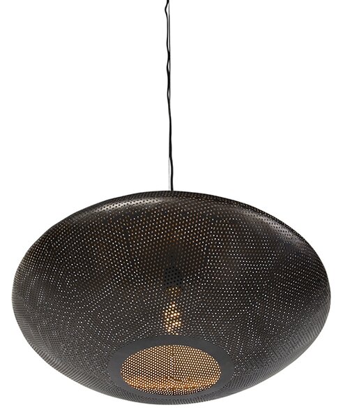 Orientalna lampa wisząca czarna ze złotem 60 cm - Radiance
