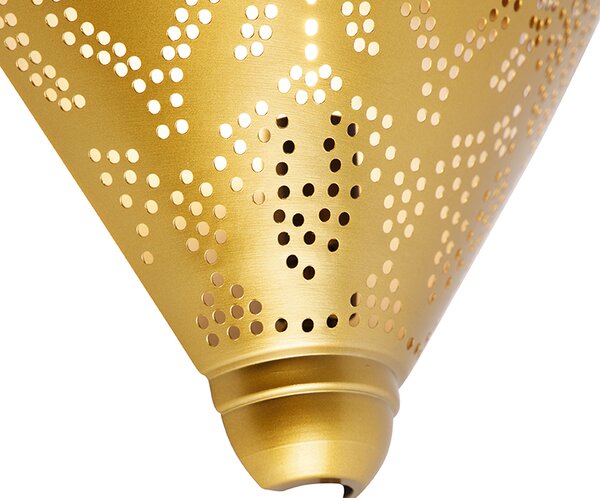 Orientalna lampa ścienna złota - Zayn