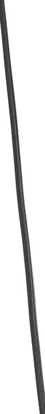 Designerska lampa wisząca czarna z bursztynowym szkłem 3-światłowa 226 cm - Qara