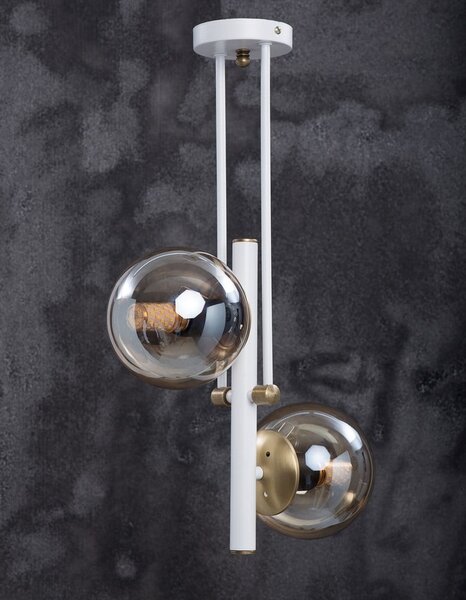 Lampa wisząca ze szklanym kloszem ø 15 cm Libra – Squid Lighting