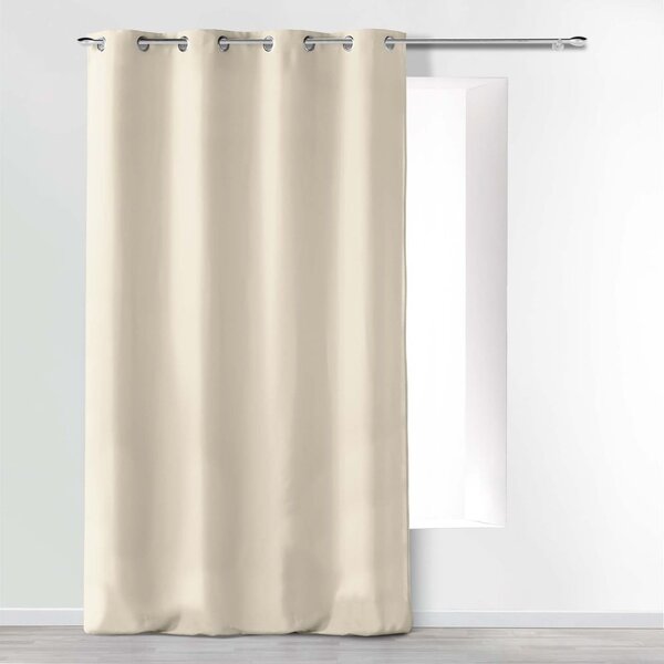 Beżowa zasłona z mikrowłókna 140x280 cm Absolu – douceur d'intérieur