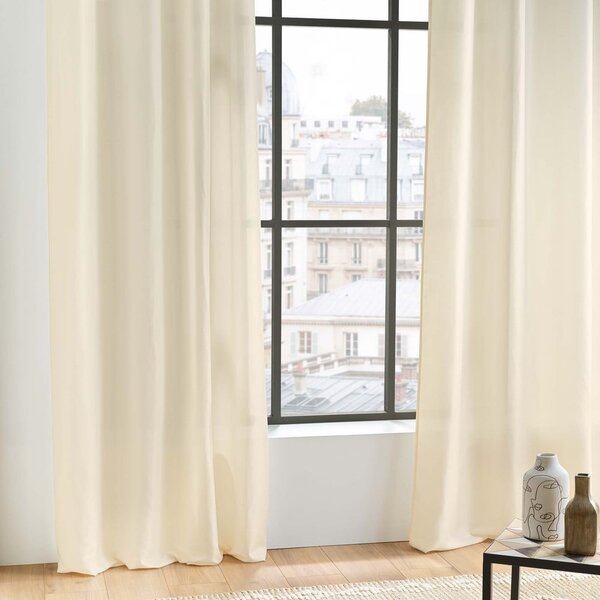 Beżowa zasłona z mikrowłókna 140x280 cm Absolu – douceur d'intérieur