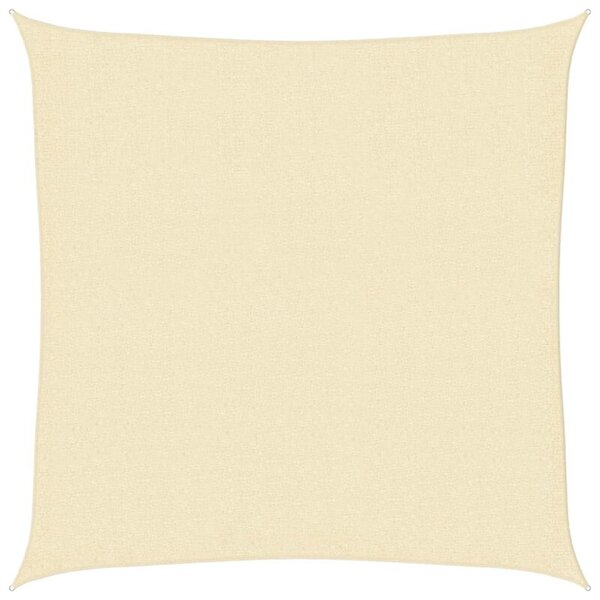 Żagiel przeciwsłoneczny, 160 g/m², kremowy, 3x3 m, hdpe