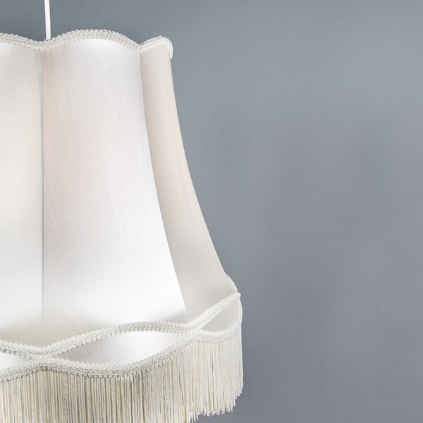 Wisząca lampa retro kremowa 45 cm - Granny