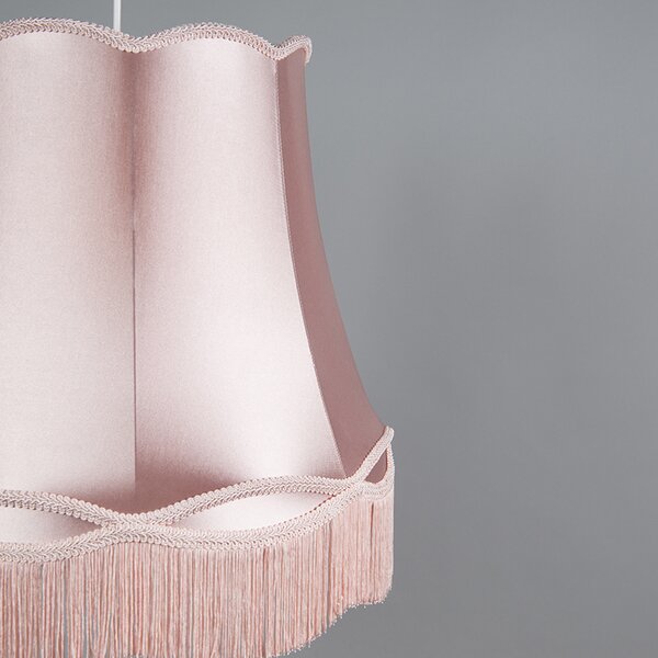 Lampa wisząca retro różowa 45 cm - Granny