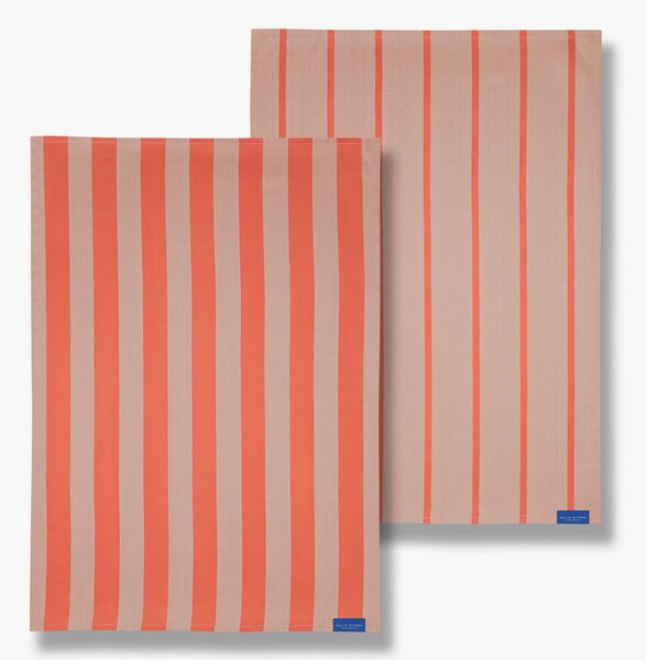 Bawełniane ścierki zestaw 2 szt. 50x70 cm Stripes – Mette Ditmer Denmark