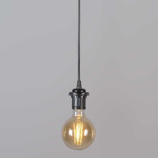 Retro lampa wisząca czarna 45 cm - Granny Frame