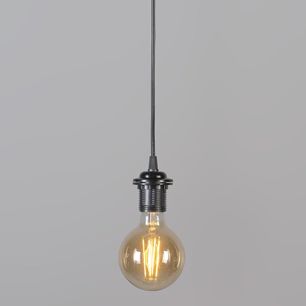 Retro lampa wisząca czarna 50 cm - Granny Frame