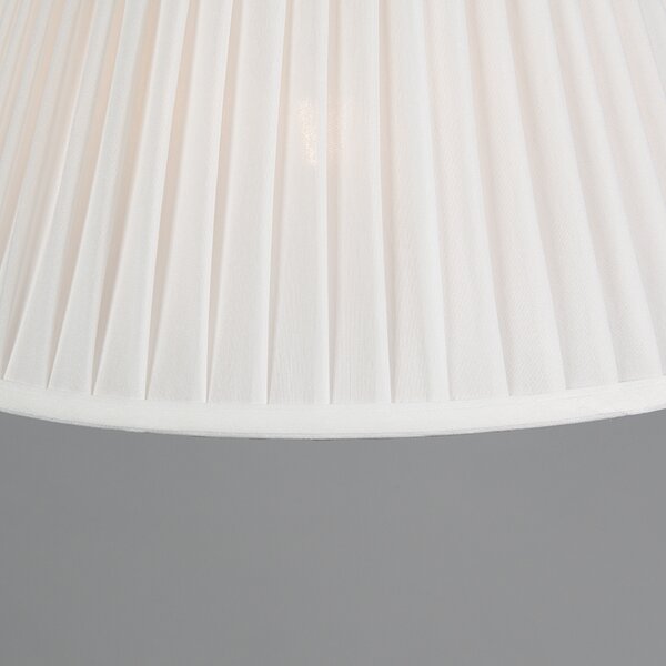 Retro Lampa wisząca - Plisse Biała 35 cm