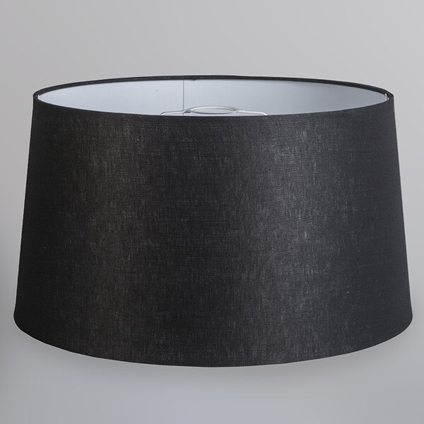 Nowoczesna lampa wisząca stalowa z kloszem 45 cm czarna - Cappo 1