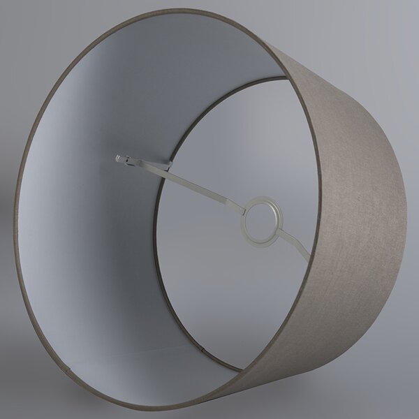 Nowoczesna lampa wisząca biała z abażurem 45 cm taupe - Combi 1