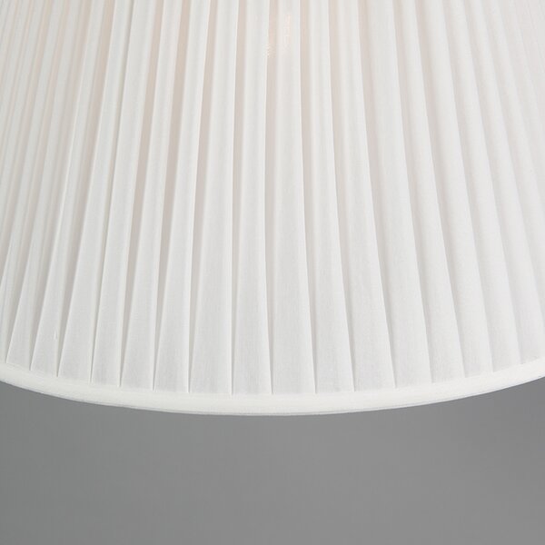 Lampa wisząca retro kremowa 45cm - Plisse