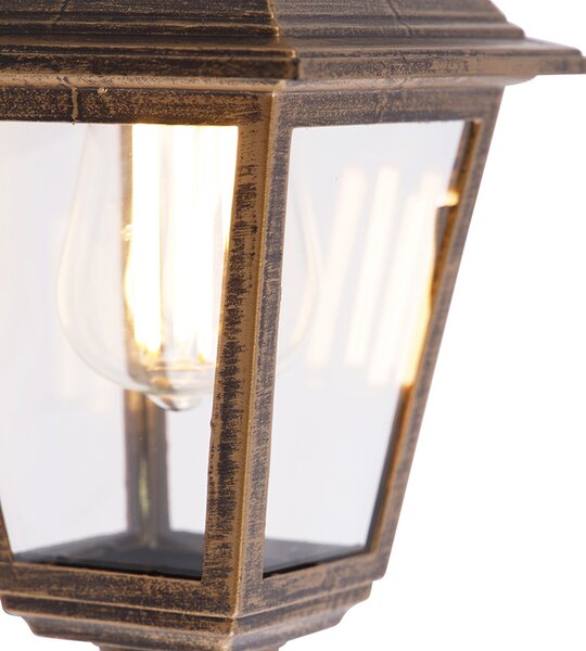 Lampa ścienna zewnętrzna złoto antyczne IP44 - Capital