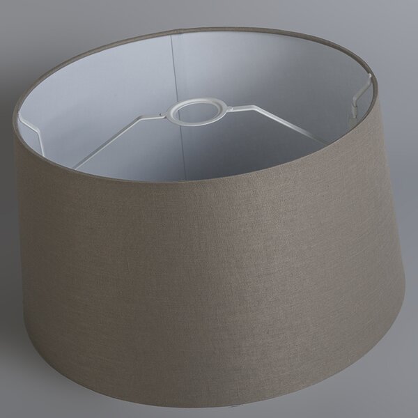 Nowoczesna lampa wisząca czarna z kloszem 45 cm taupe - Combi 1