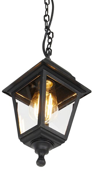Klasyczna lampa wisząca zewnętrzna czarna IP44 - Capital
