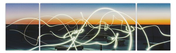 Obraz - widok nieba z dachu (170x50 cm)