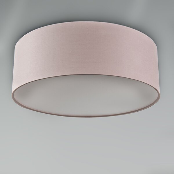 Lampa sufitowa różowa 30 cm z wbudowanym LED - Drum LED