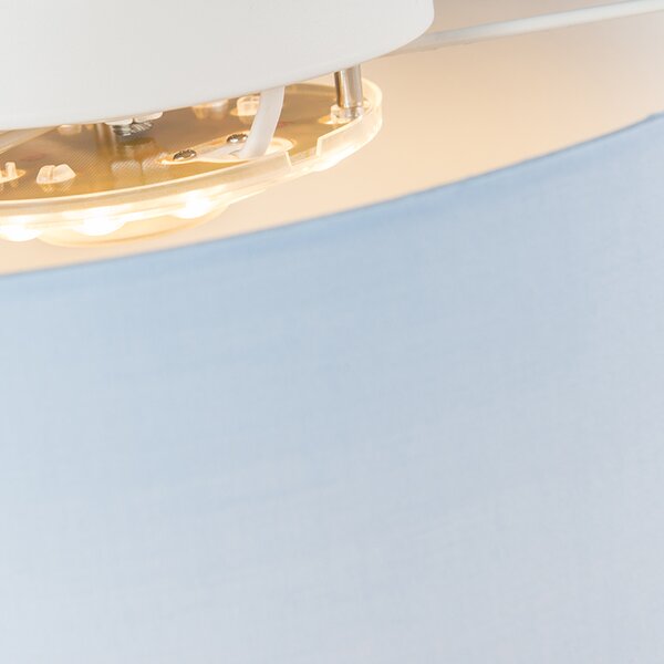 Lampa sufitowa niebieska 40 cm z LED - Drum LED