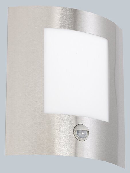 Nowoczesna lampa ścienna zewnętrzna ze stali ze czujnikiem ruchu IP44 - Emmerald 1