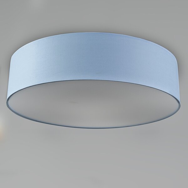 Lampa sufitowa niebieska 40 cm z LED - Drum LED